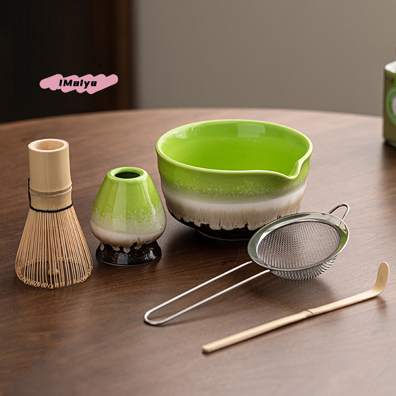 Matcha Bowl Chawan - 5Pcs Japanese Matcha Tea Set with