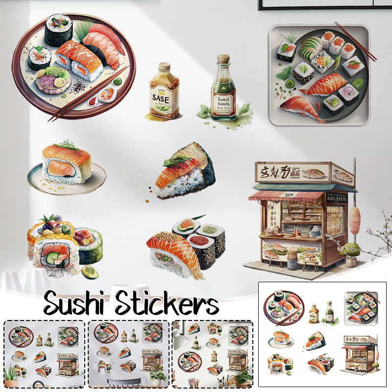 Japanese Food Lifestyle - Japanese Food Sushi Sticker 3D Japanese