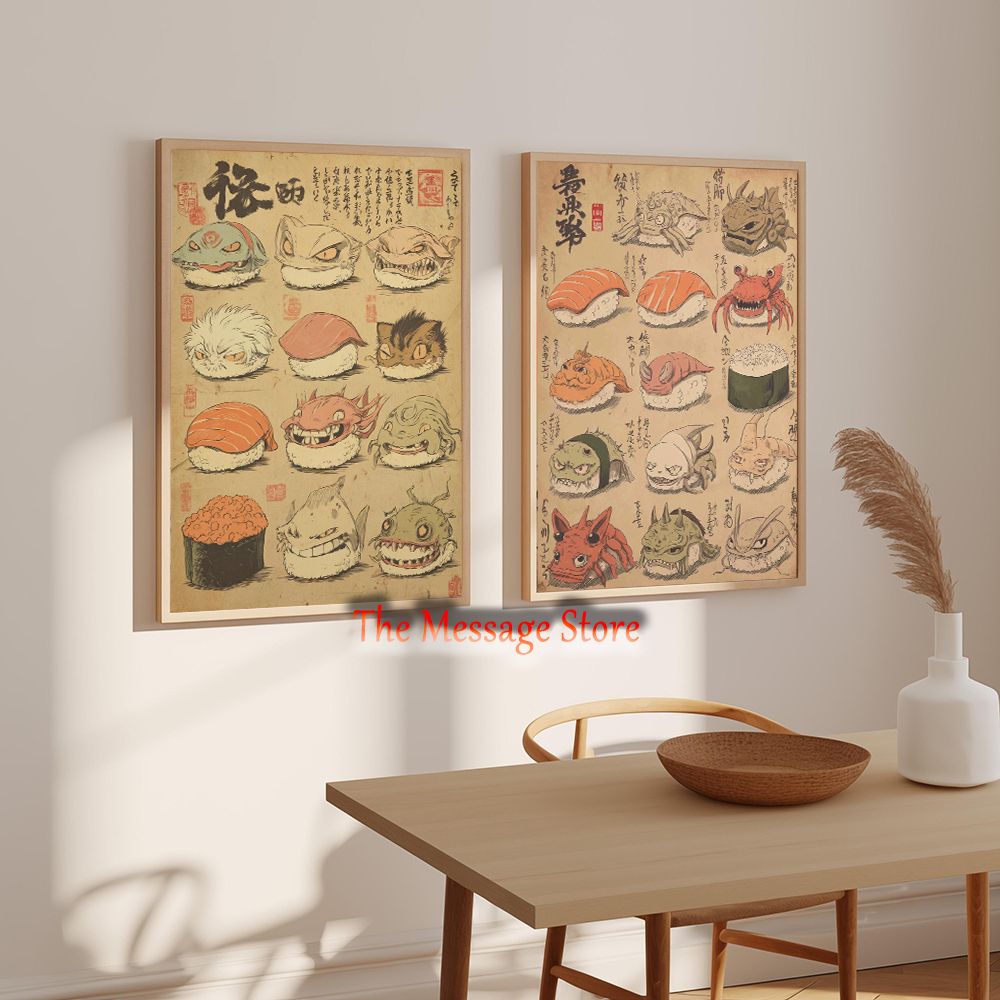 Japanese Sushi Monster Art Yok - Japanese Food Lifestyle 评论和价格