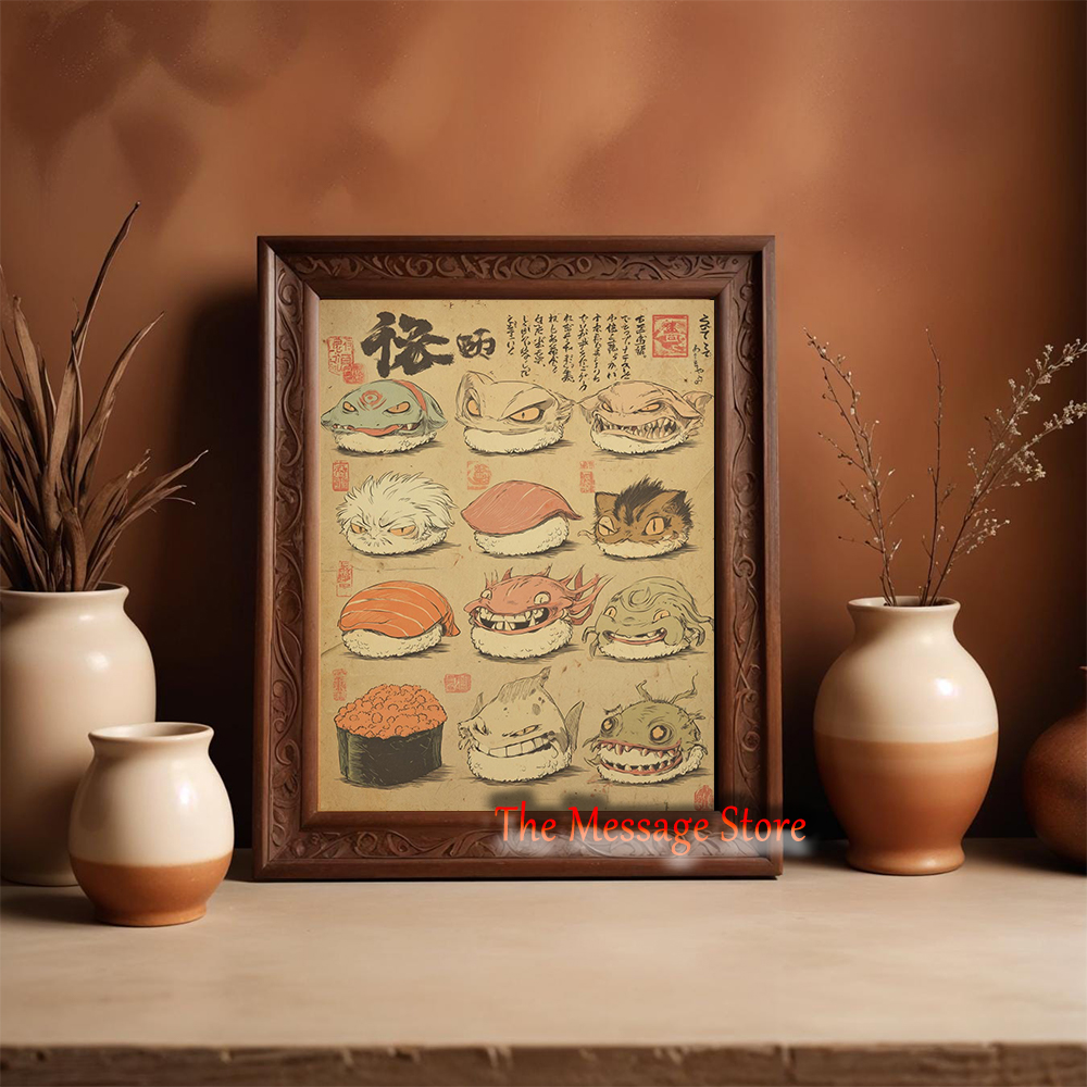 Japanese Sushi Monster Art Yok - Japanese Food Lifestyle 评论和价格
